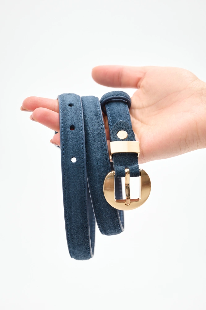 Pasek Damski LD2060 Skóra Nat. Denim