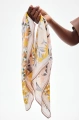 Apaszka YF 6740 Beige Flowers
