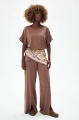 Apaszka YF 6740 Beige Flowers