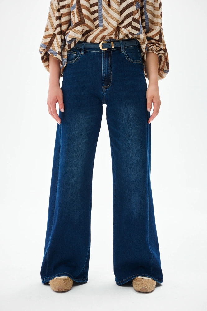 Jeansy Damskie 3D 9211-2 Denim