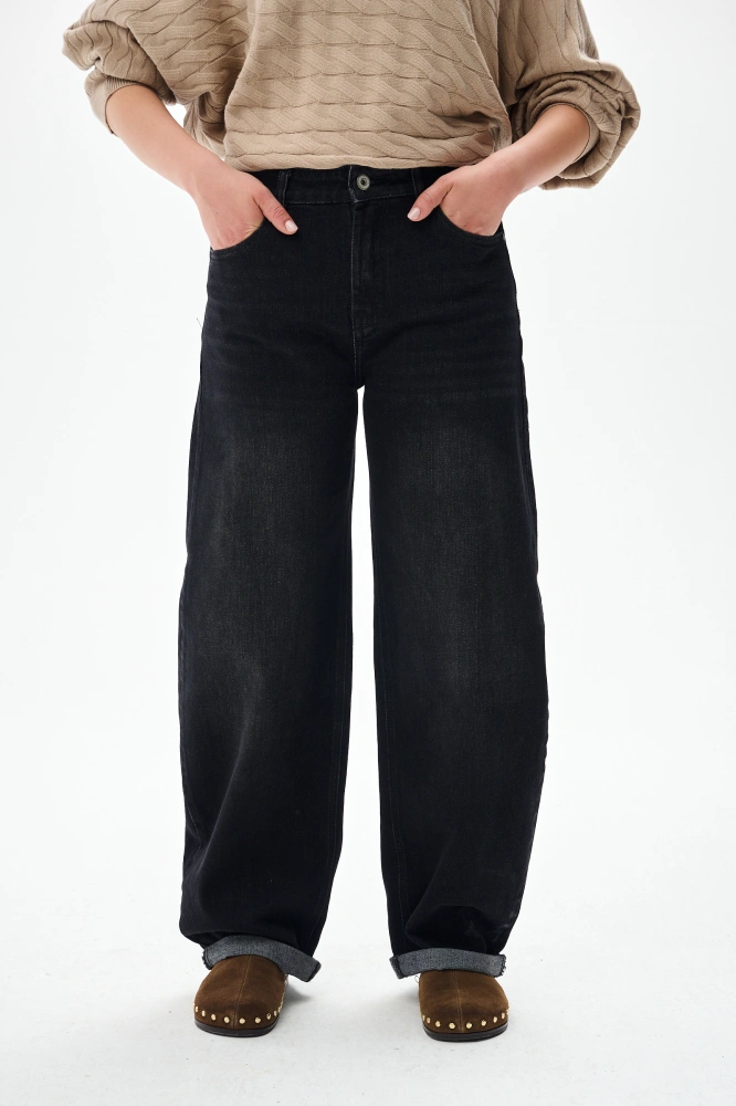 Jeansy Damskie BS 9356 DE Black
