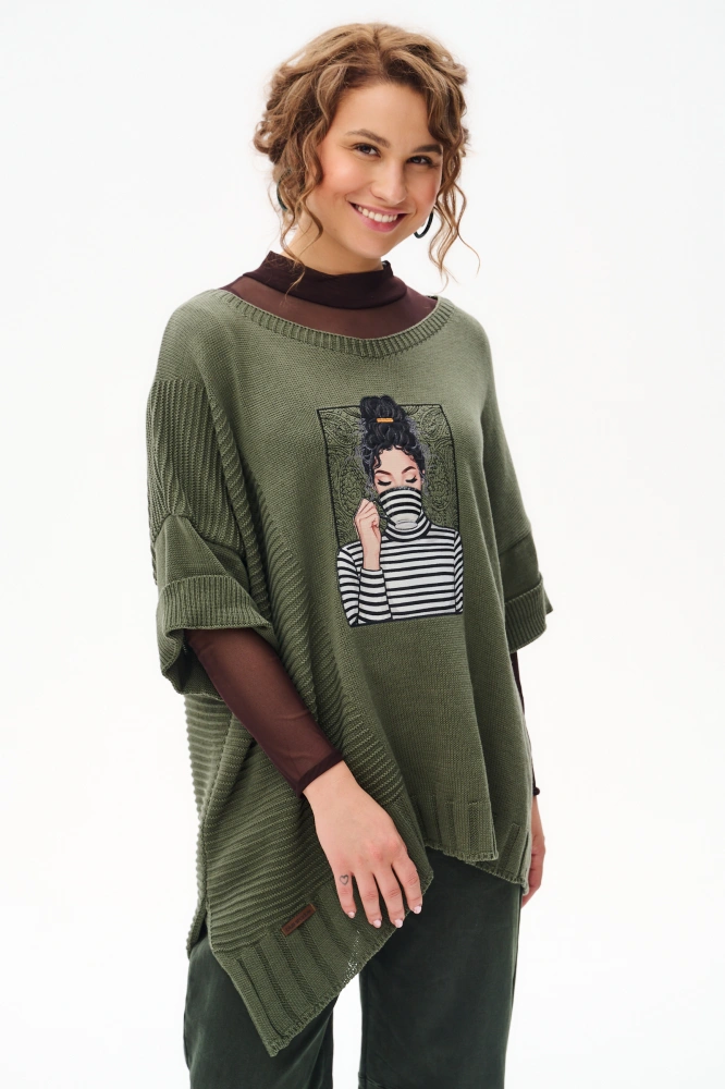 Sweter Damski Persey Khaki