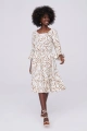 Sukienka Asiya Plus Size Ekri / Animal
