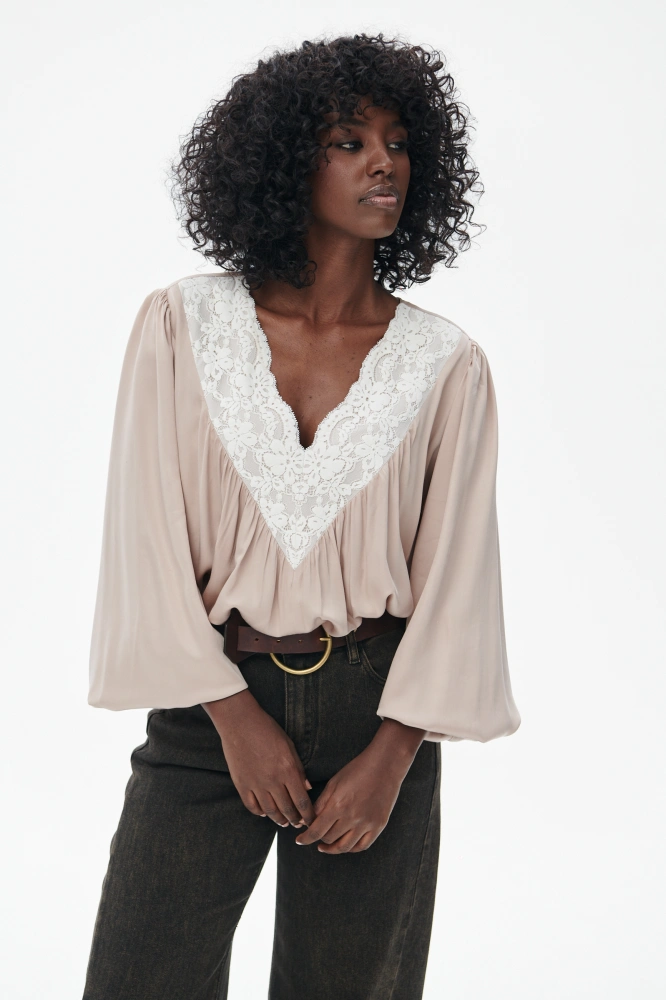 Bluzka Damska Elsi Beige