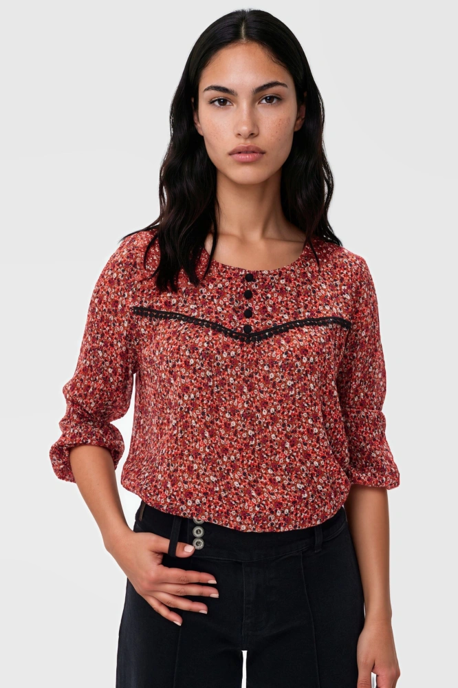 Bluzka Damska Marbel Light Red