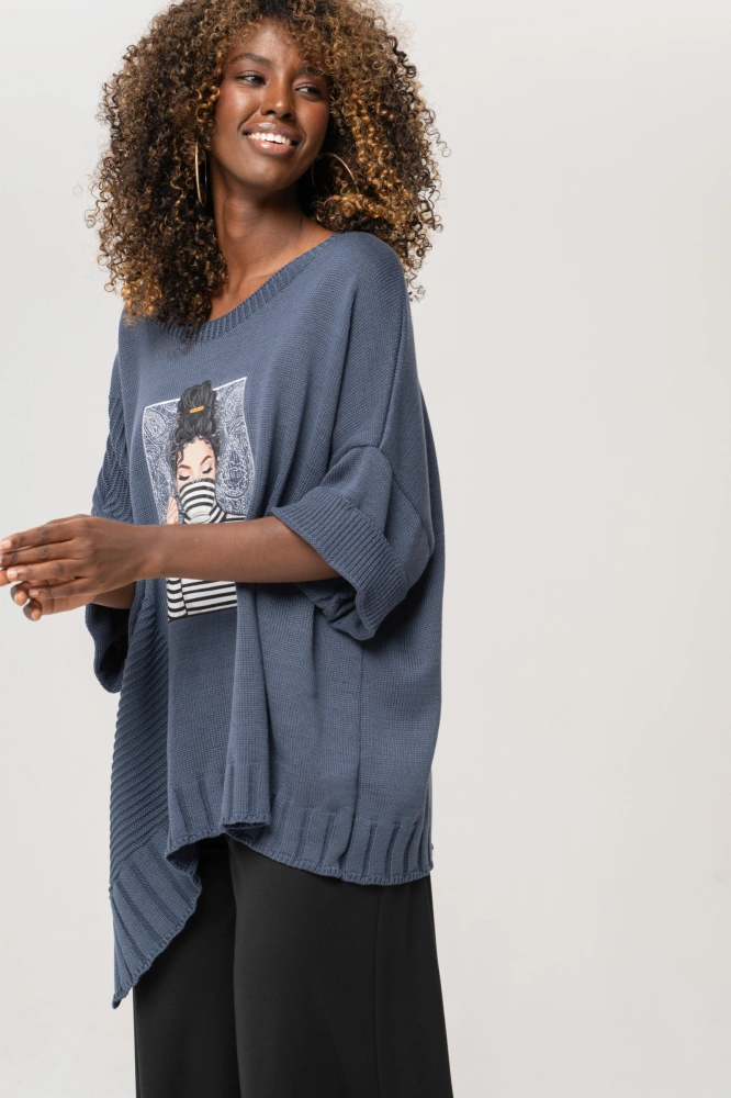 Sweter Damski Persey Graphite