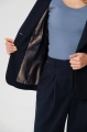 Taliowana marynarka w komplecie do spodni Marietta Dark Navy