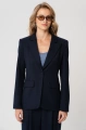 Taliowana marynarka w komplecie do spodni Marietta Dark Navy