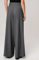 Spodnie palazzo z tkaniny garniturowej Vida Dark Gray