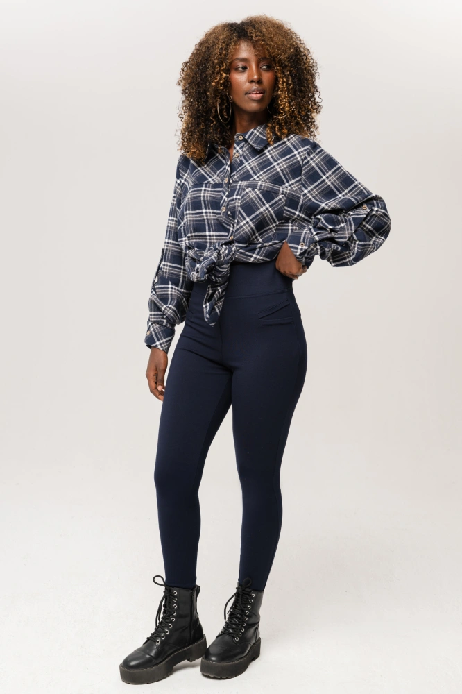 Spodnie typu getry Milena Dark Navy