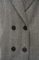 Dwurzędowy wełniany płaszcz damski Passion Dark Gray