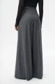Spodnie palazzo z tkaniny garniturowej Vida Dark Gray