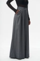Spodnie palazzo z tkaniny garniturowej Vida Dark Gray