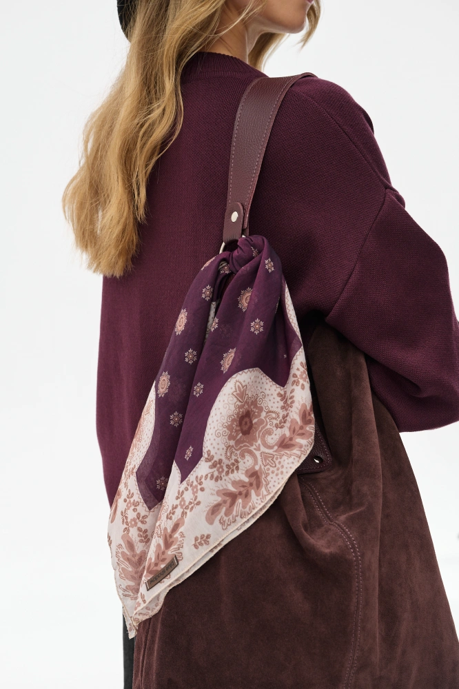 Apaszka Damska Jedwab Design 2 Wine