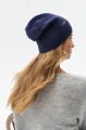 Dzianinowa czapka damska beanie Łapka Dark Navy