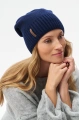 Dzianinowa czapka damska beanie Quanti Dark Navy