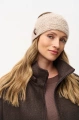Miękka opaska damska z charakterystyczną fakturą bouclé Booby Beige