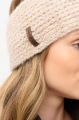 Miękka opaska damska z charakterystyczną fakturą bouclé Booby Beige