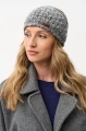 Opaska damska dzianinowa z przestrzennym splotem Loretta Light Gray