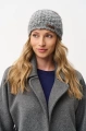 Opaska damska dzianinowa z przestrzennym splotem Loretta Light Gray