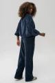 Spodnie welurowe Naja Dark Navy