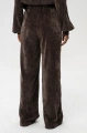 Spodnie welurowe Naja Dark Brown