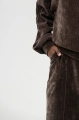 Spodnie welurowe Naja Dark Brown