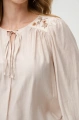 Bluzka damska z haftem Roko Light Beige