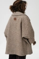Luźny oversizowy płaszcz Cristina 2 Dark Beige