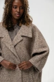 Luźny oversizowy płaszcz Cristina 2 Dark Beige