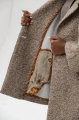 Luźny oversizowy płaszcz Cristina 2 Dark Beige