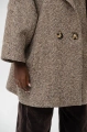Luźny oversizowy płaszcz Cristina 2 Dark Beige