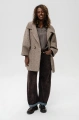 Luźny oversizowy płaszcz Cristina 2 Dark Beige