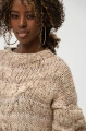 Melanżowy sweter Klipo Light Brown