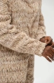 Melanżowy sweter Klipo Light Brown