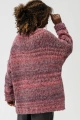 Melanżowy sweter Klipo Aubergine