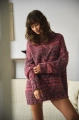 Melanżowy sweter Klipo Aubergine