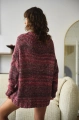 Melanżowy sweter Klipo Aubergine