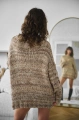 Melanżowy sweter Klipo Light Brown