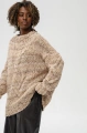Melanżowy sweter Klipo Light Brown