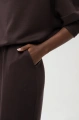 Dzianinowe spodnie dresowe ala alladynki Tracy Dark Brown