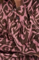 Sukienka midi z falbaną i wzorem etnicznym Arlo Deep Pink