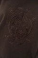 Sweter z haftem i dziewiarskimi rękawami Aliza Dark Brown