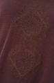 Sweter z aplikacją sznurkową pod dekoltem Tol Dark Brown