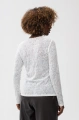 Bluzka z dzianiny typu "mesh" z drukiem zebry Wigi Off White