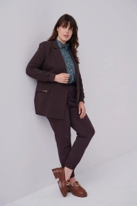 Marynarka Damska Shambala Plus Size Czekolada / T 5047