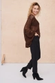 Sweter Damski Hotti BS Mleczna Czekolada Lurex