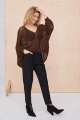 Sweter Damski Hotti BS Mleczna Czekolada Lurex