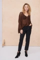 Sweter Damski Hotti BS Mleczna Czekolada Lurex