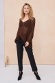 Sweter Damski Hotti BS Mleczna Czekolada Lurex